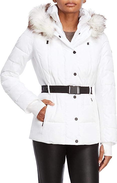 michael kors jacke weiss|michael kors winter coats.